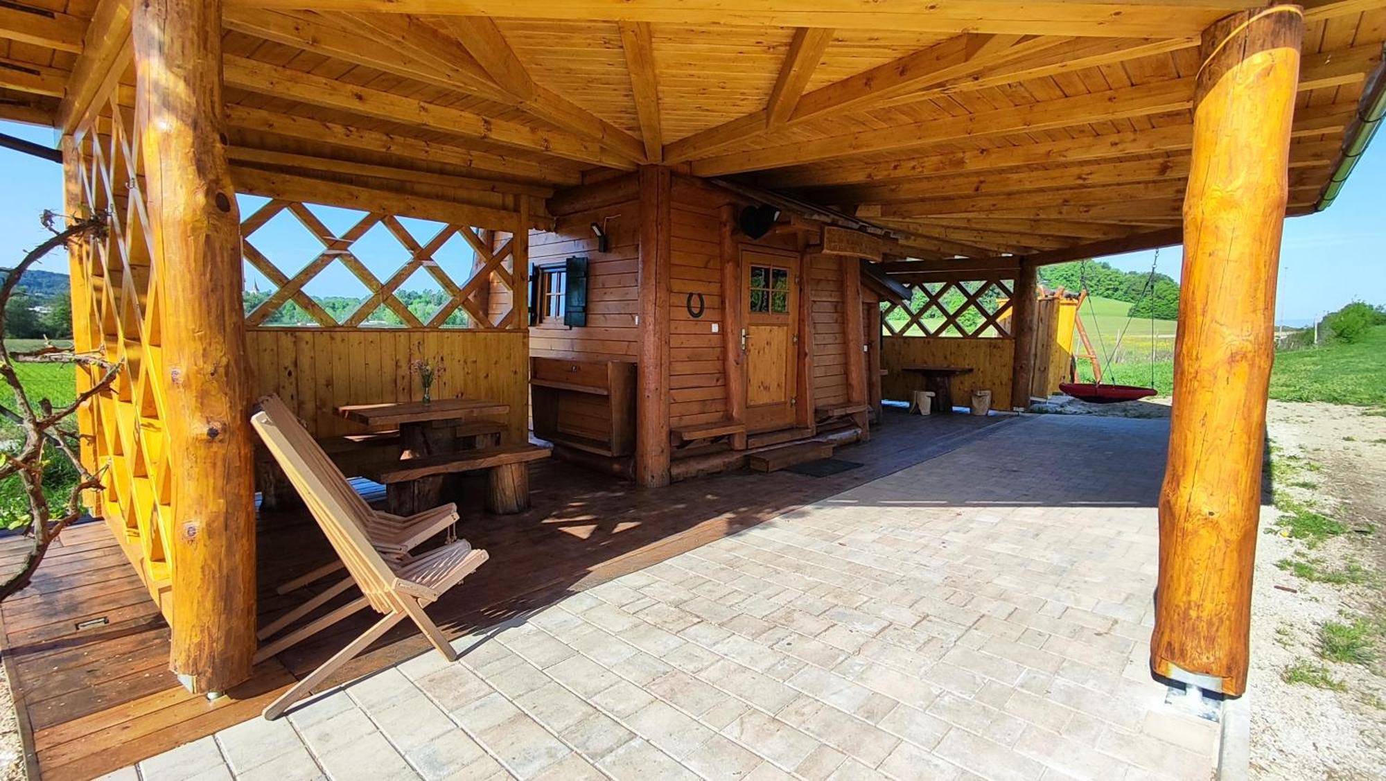 Unique Wooden Holiday House In Nature Lukovica pri Domzalah Luaran gambar